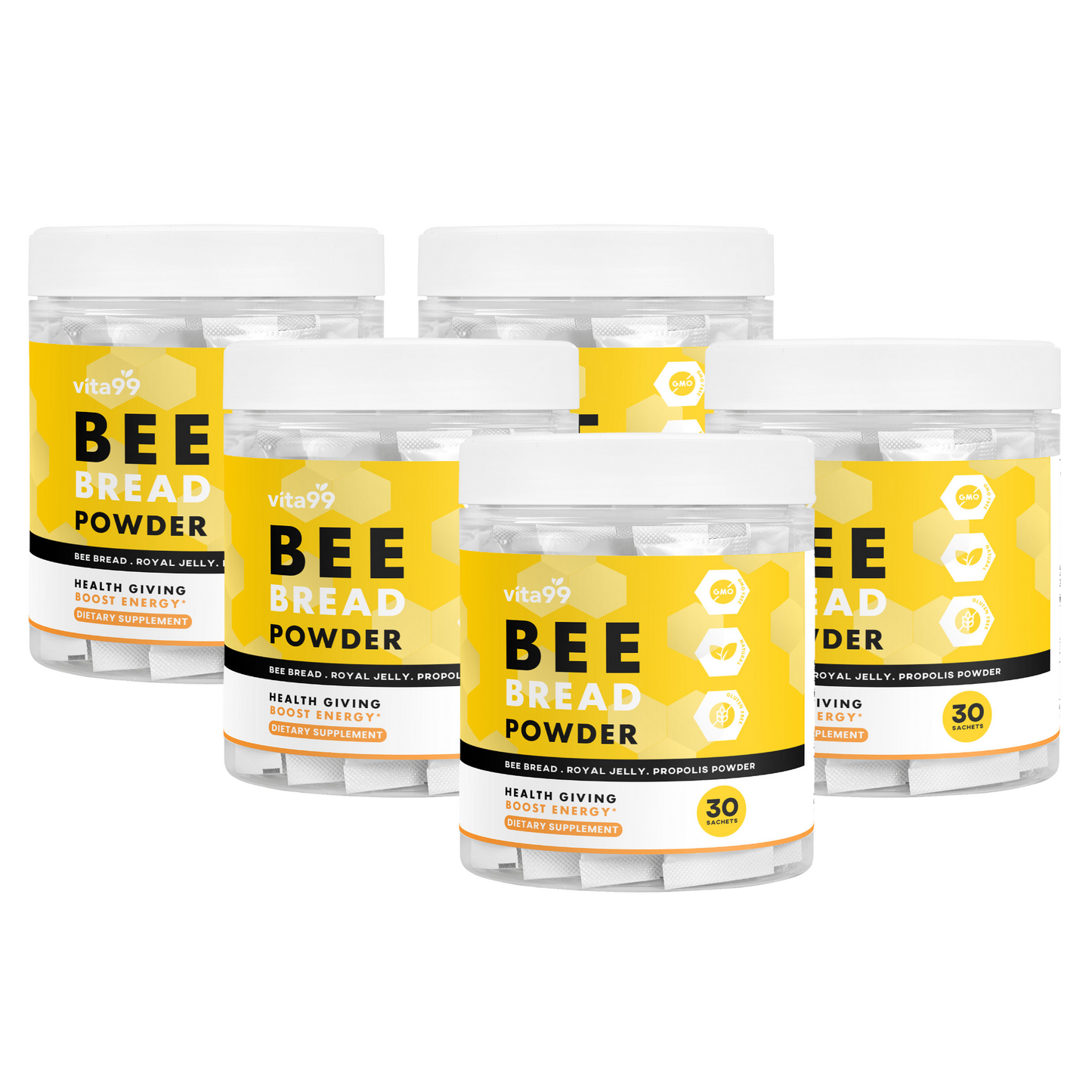 Bee Bread Powder (Sachet) 3+2 Bundle