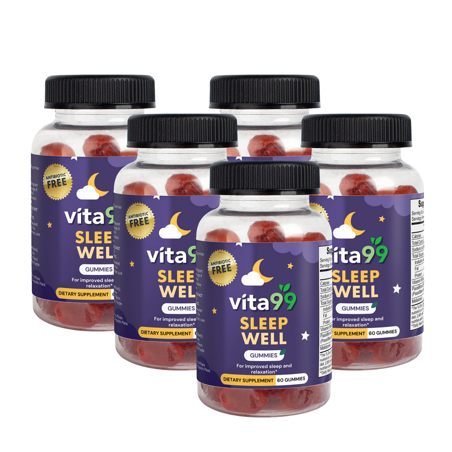 SleepWell Gummies 3+2 Bundle